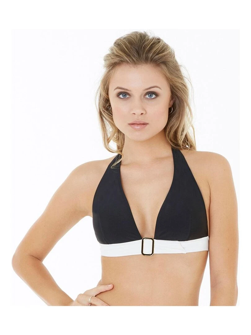 Haut de maillot triangle PLAGE Brigitte Bardot Bain Noir