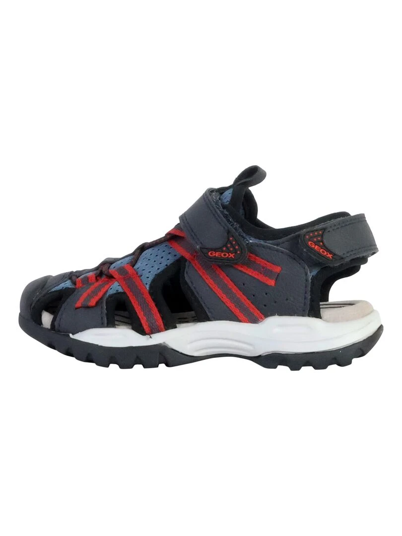 Sandales Cuir Enfant Geox Borealis Bleu