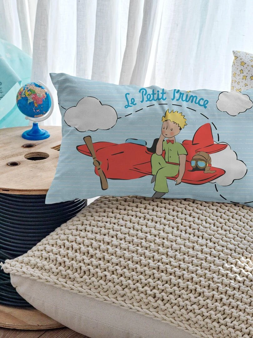 Housse de coussin Voyageur "Happyfriday" Blanc