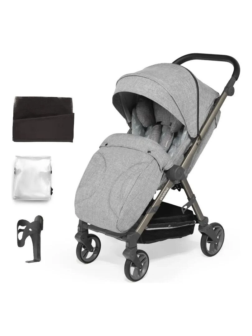 Poussette "Mell" gris clair Gris clair