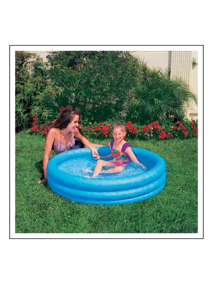 Piscine pataugeoire CRYSTAL BLUE de 1 44 m de diamètre   N/A