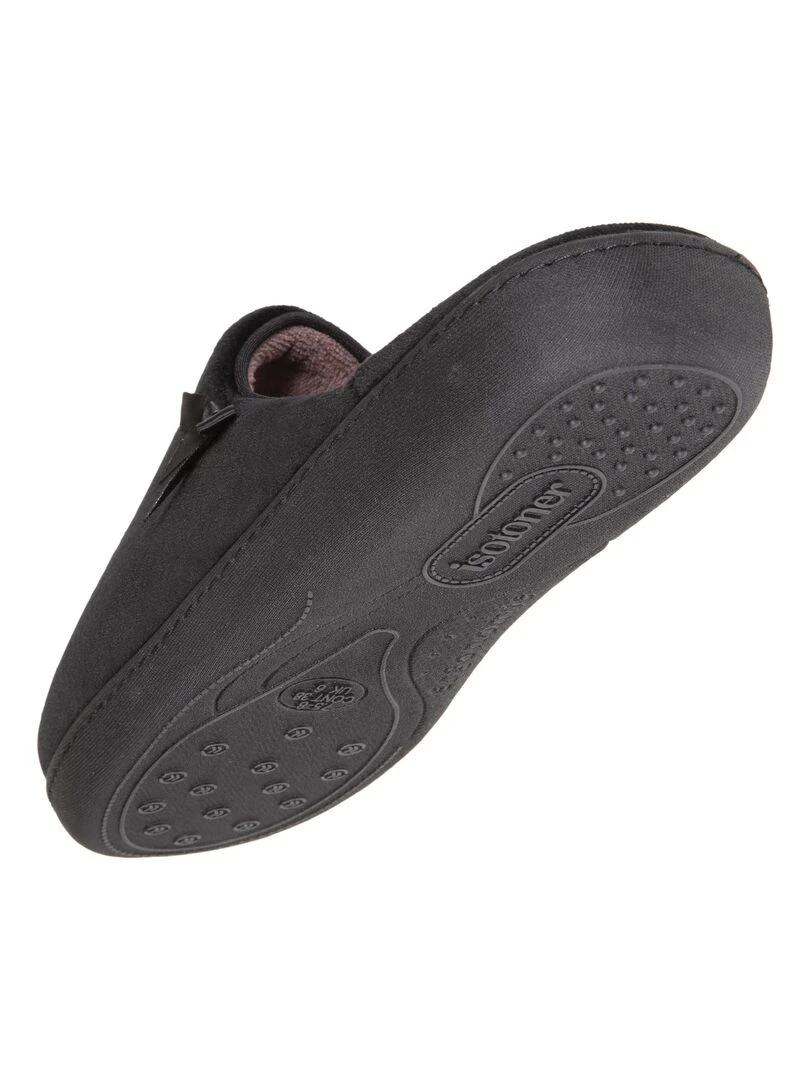 Chaussons mules Femme Noir Pois   Noir