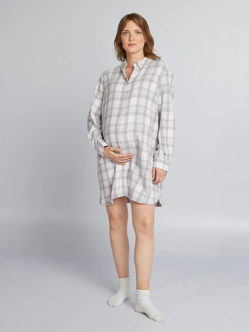 Chemise de nuit de maternité Vert