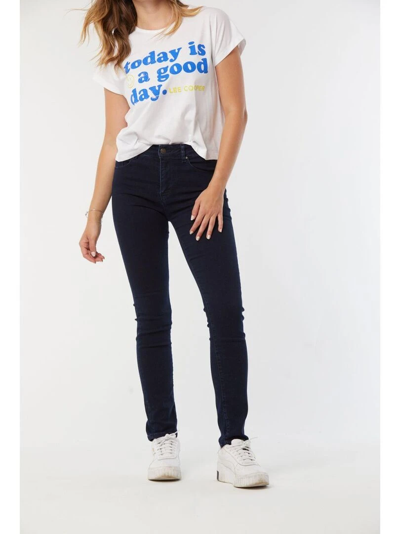 Lee Cooper   Jean coton slim LC135   Bleu