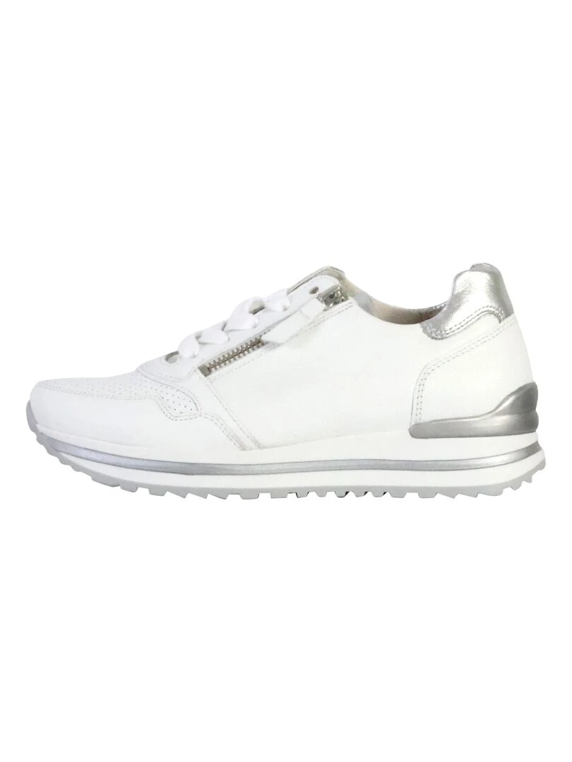 Basket Cuir Gabor FI. Twist Blanc