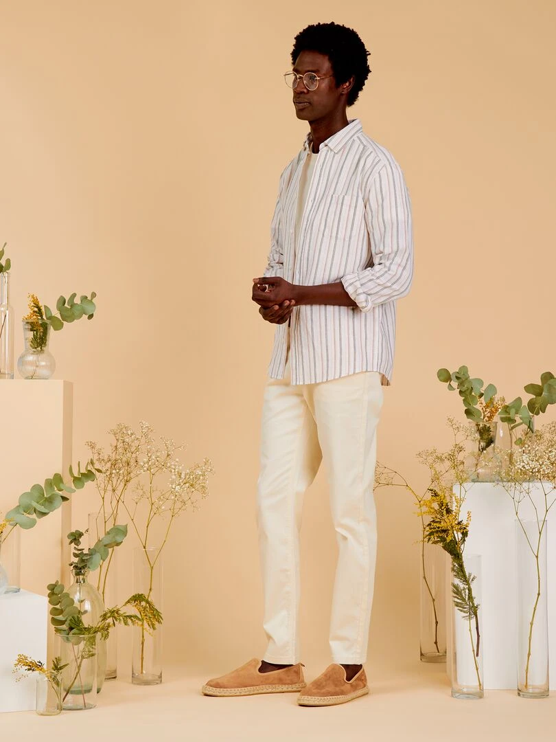 Espadrilles en suédine   Beige