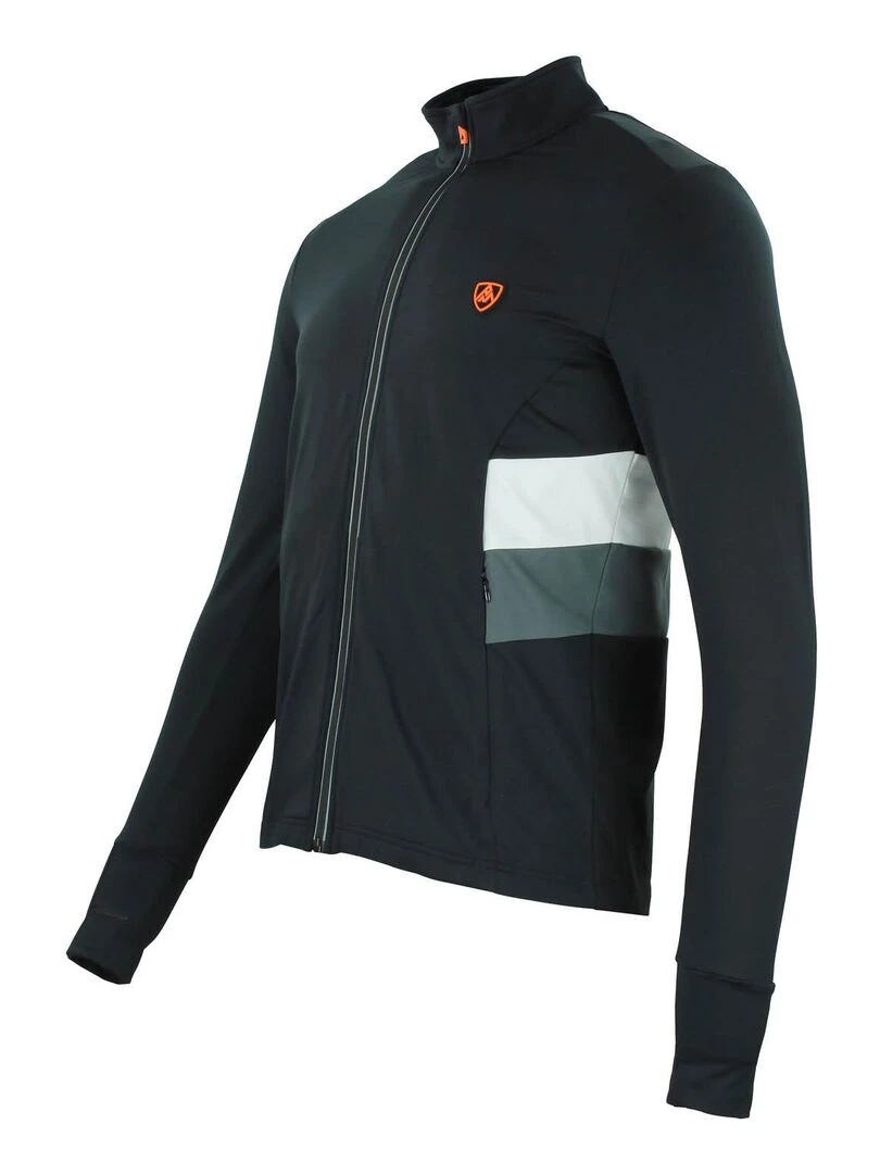 Top technique zippé homme CESPEED   PEAK MOUNTAIN   Noir Noir
