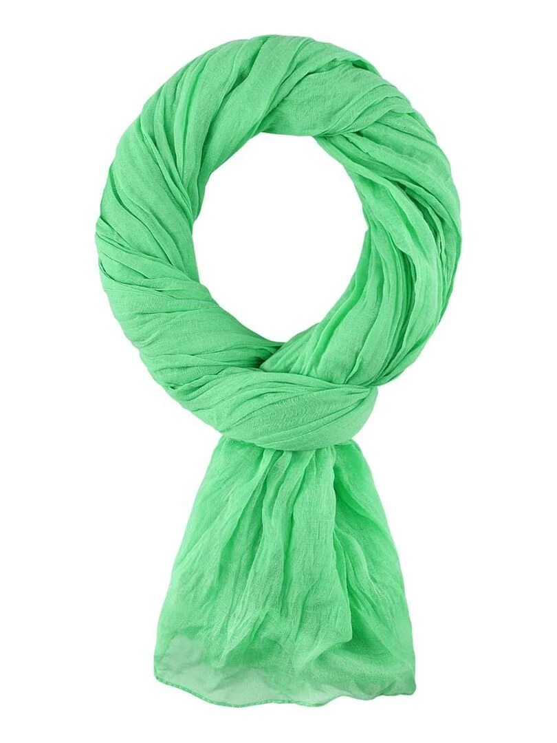 Chèche coton Uni Vert clair