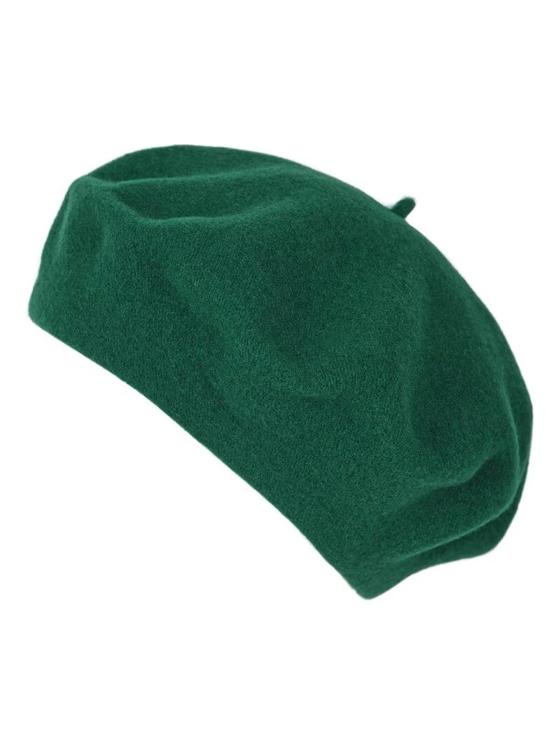 Béret Feutre de Laine Yva Made in UE Vert bouteille