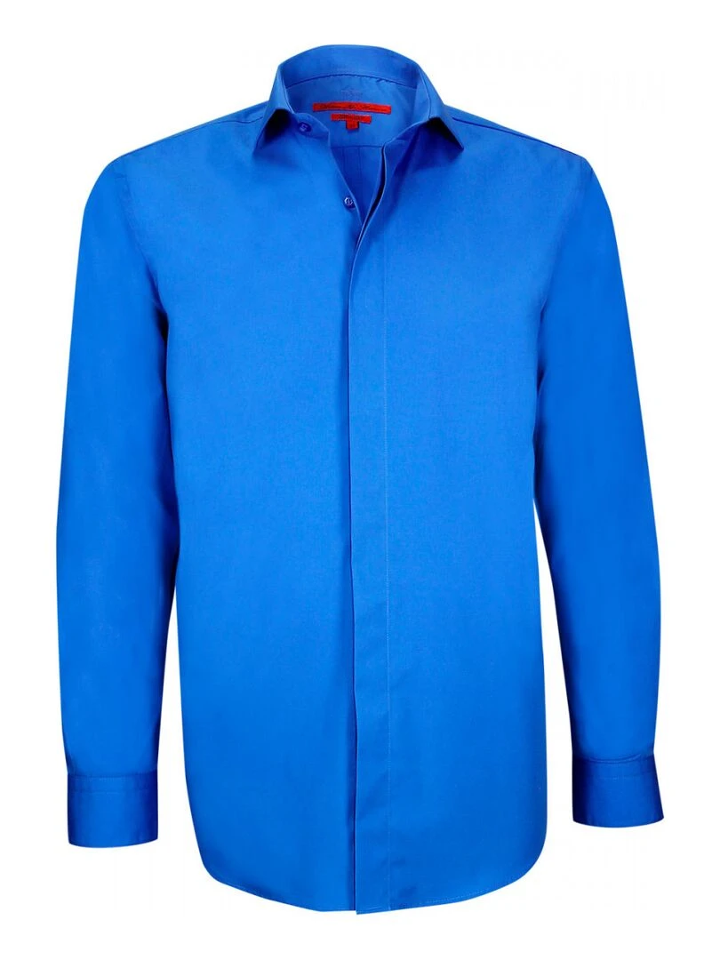 Chemise gorge cachée GORDON Bleu fluo