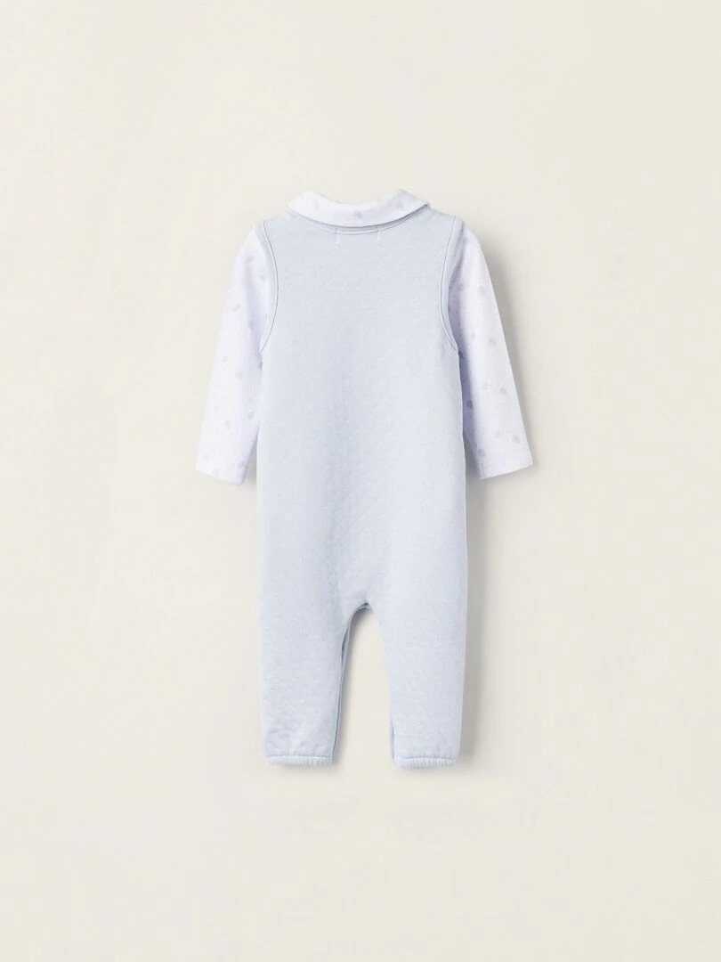 Combinaison + Bodies pour Nouveau Né 'Ballons' EARLY BLOOM Bleu clair