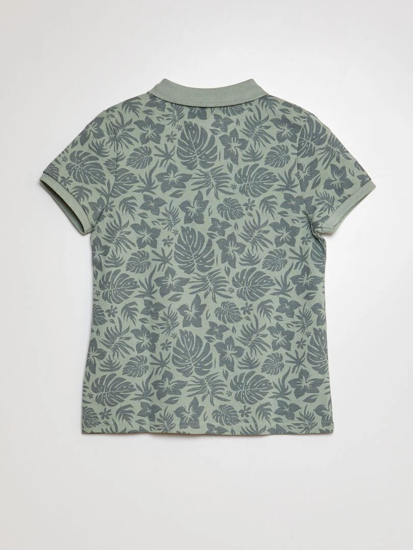 Polo à motif   Bleu