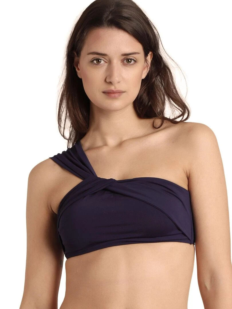 Ensemble 2 pièces bikini asymétrique préformé Cruise   Bleu