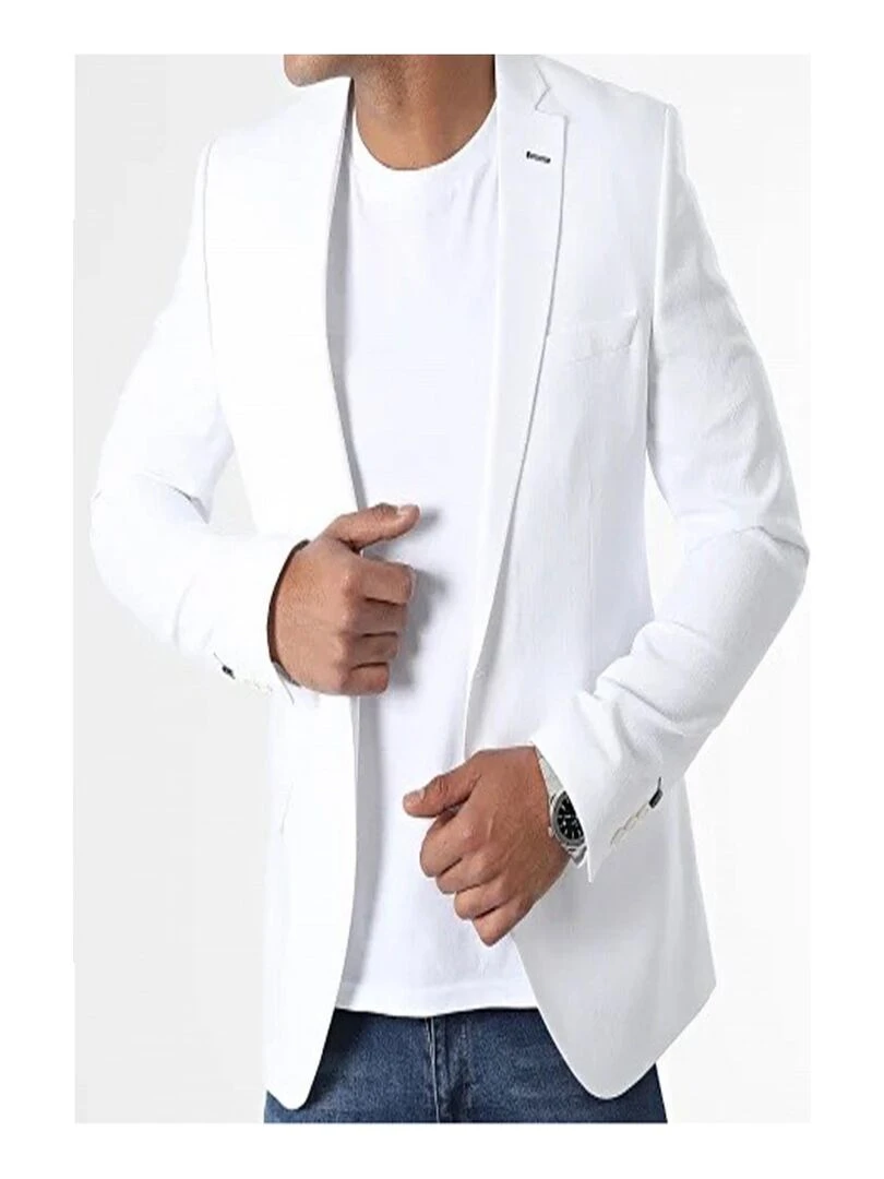Costume en lin Kebello Blanc Blanc