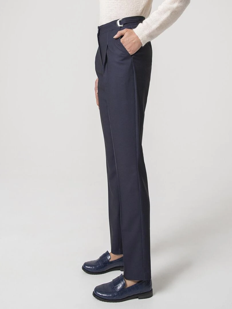 Pantalon ceinture réglable Damart Bleu marine