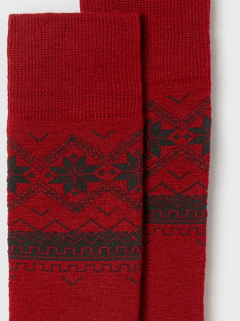 Chaussettes de ski mixtes Thermolactyl   Damart   Rouge