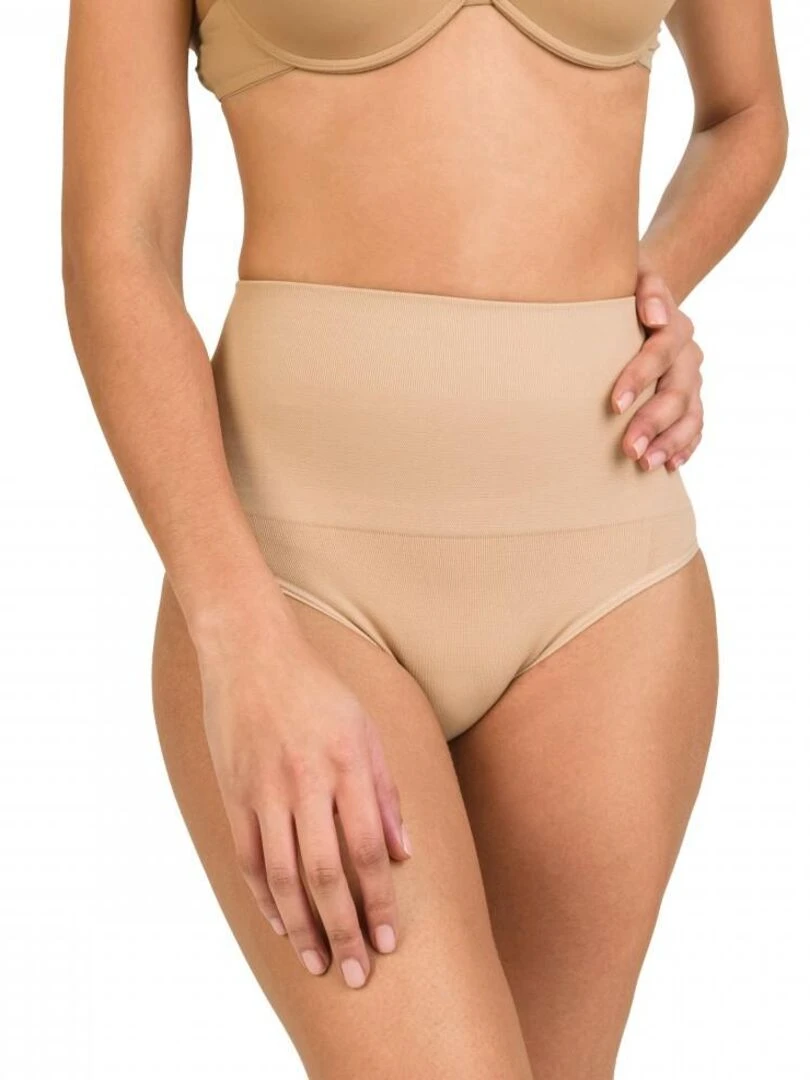Culotte sculptante taille haute noir So'Slim Beige sable