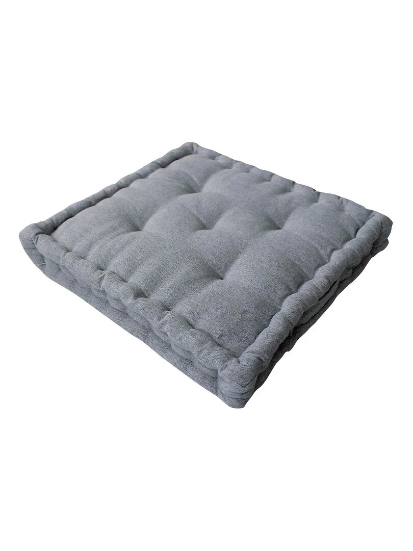 Coussin de sol en coton recyclé Gris clair