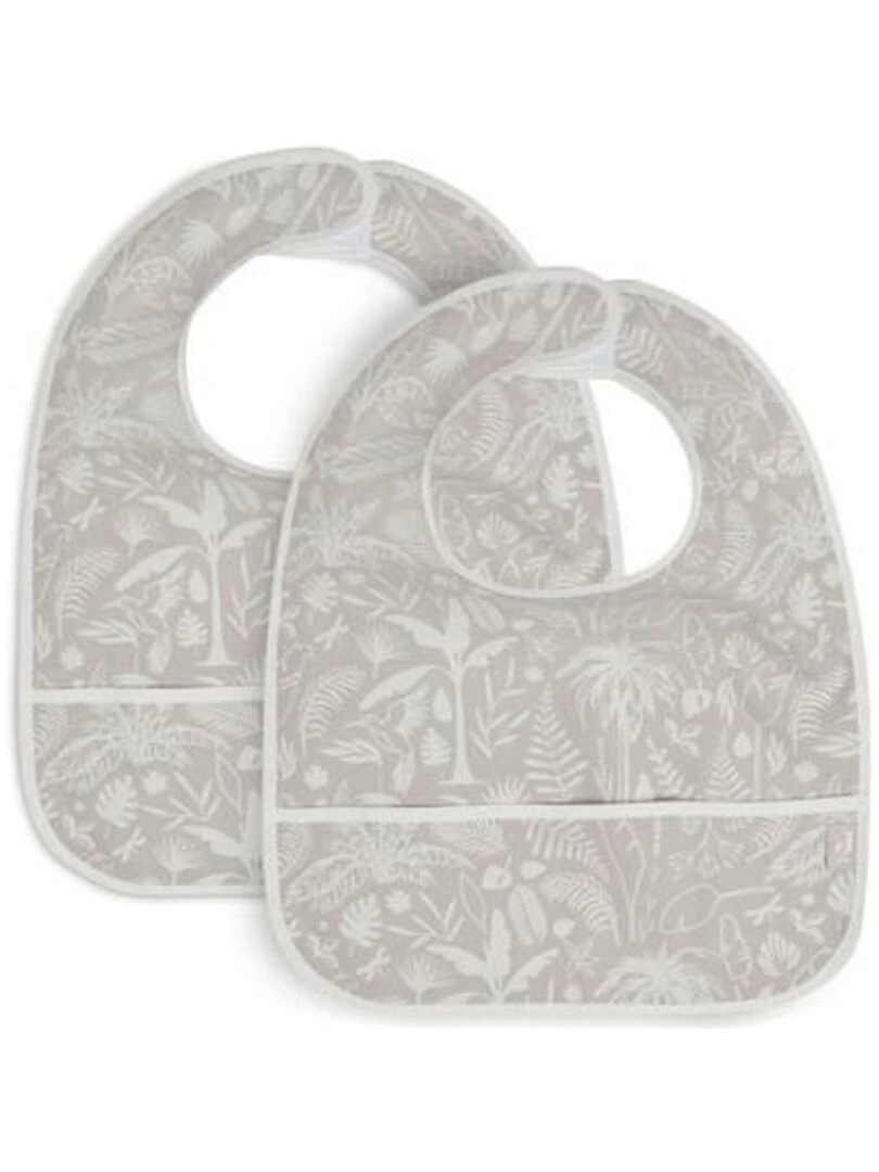 Bavoir Imperméable Botanical Nougat (2pcs) Jollein Beige
