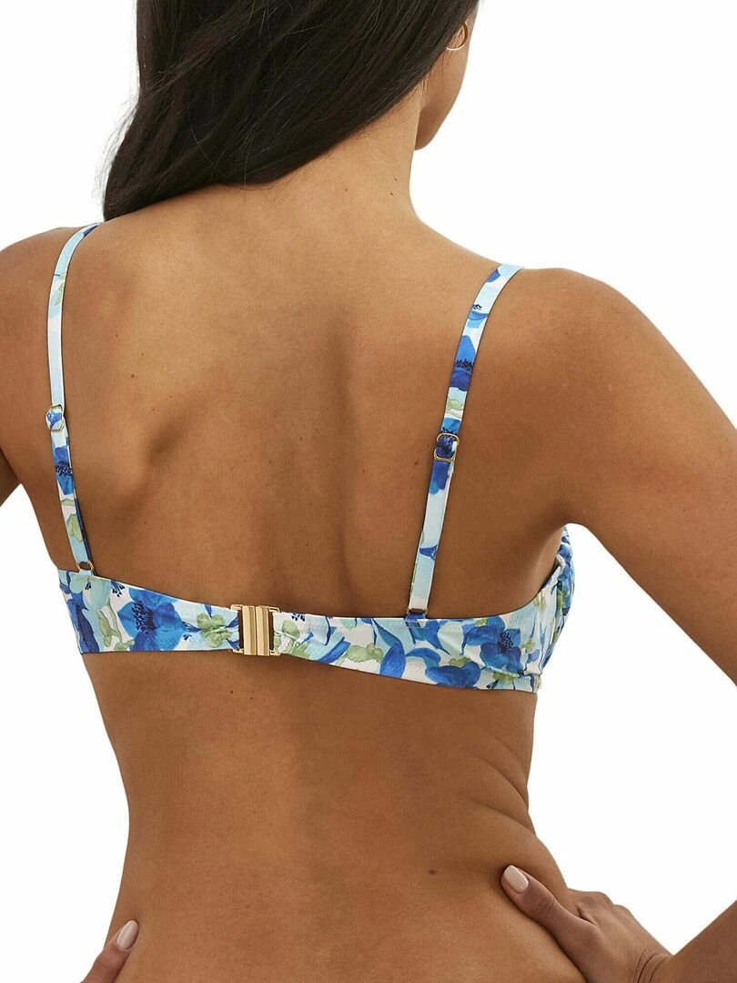 Haut maillot de bain emboîtant Rosé Bleu