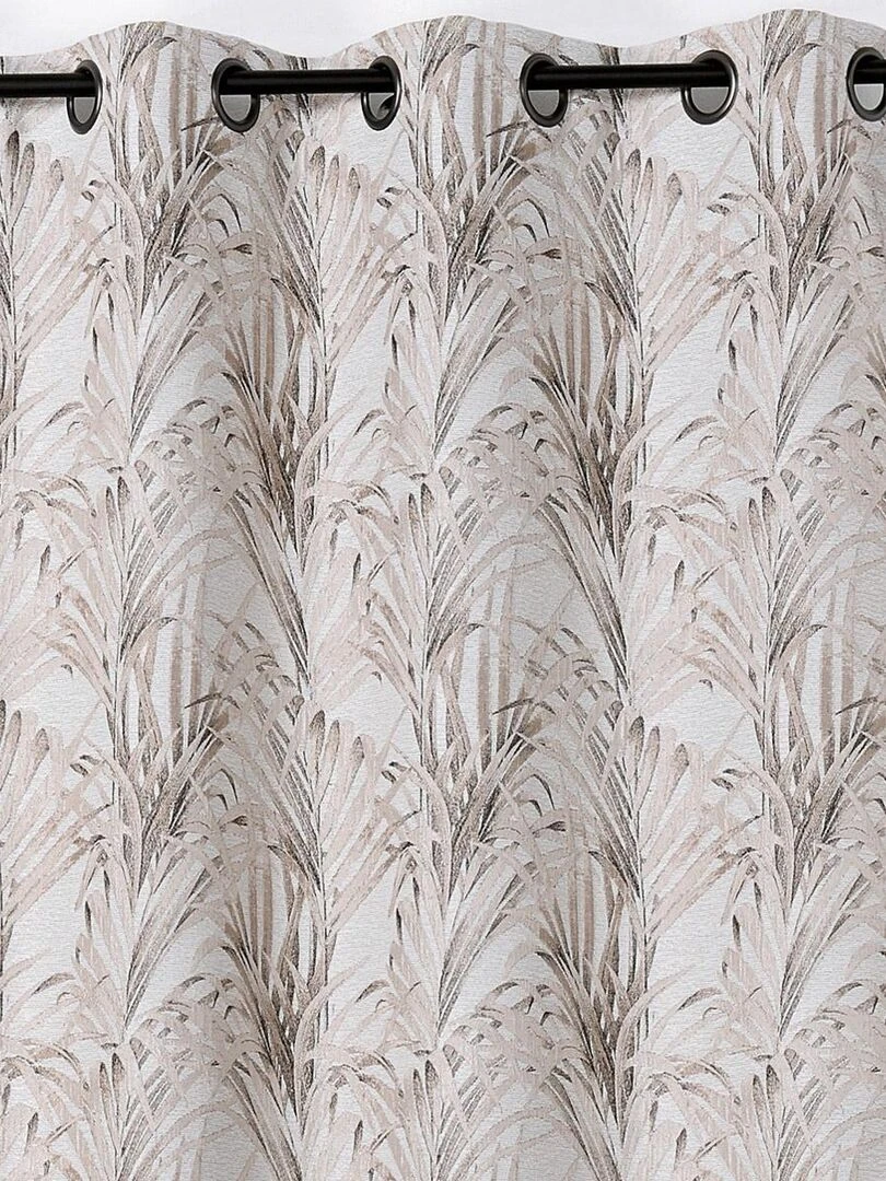 Rideau aux impressions exotiques Beige