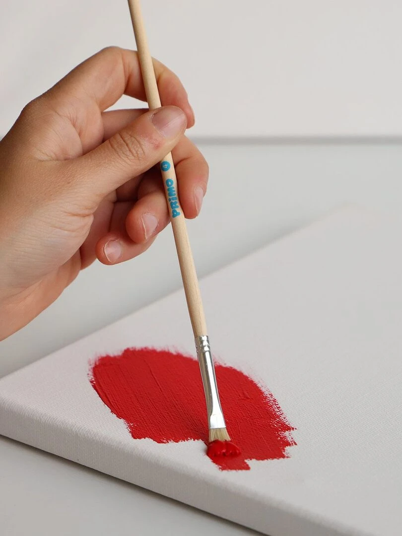 5 pinceaux plats en soie   N/A