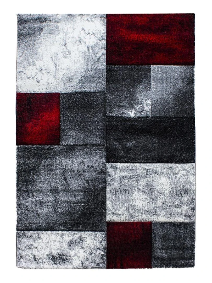 Tapis salon CARARELLI OEKO TEX® Rouge