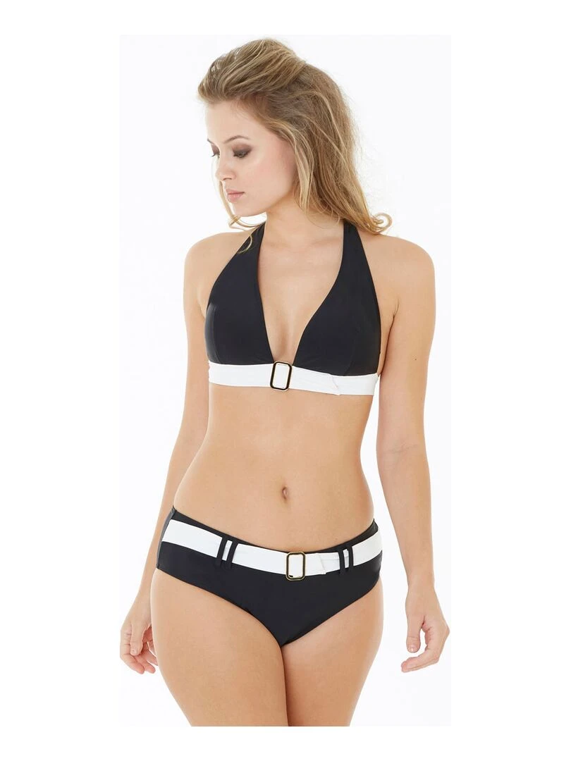 Haut de maillot triangle PLAGE   Brigitte Bardot Bain   Noir