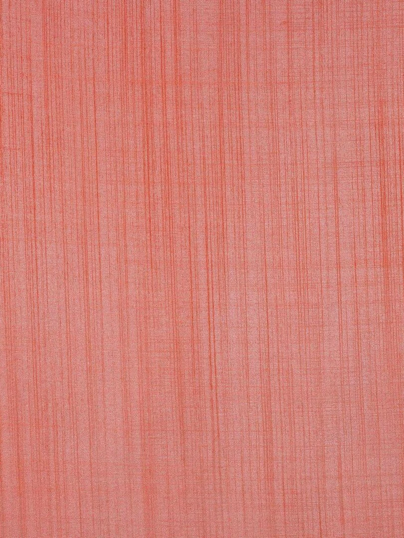 Paire de vitrages droits en étamine givrée   Orange