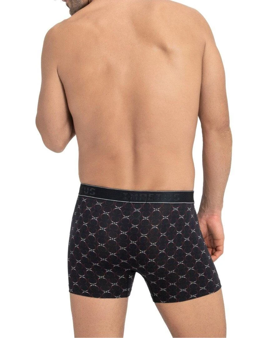 Boxer à motif de cercle Enso   Bleu