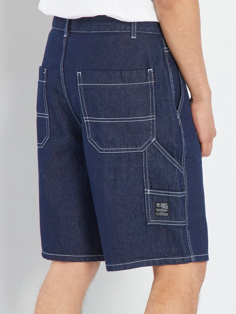 Bermuda en jean   Marine