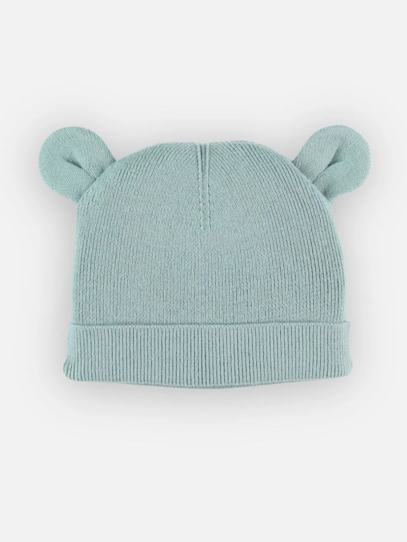 M&m bonnet tricot BIO Noukie's Bleu