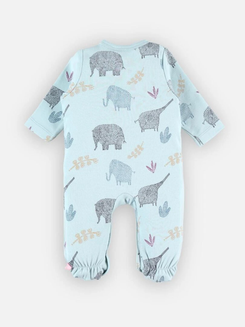 Pyjama 1 pièce imprimés éléphants en jersey Noukie's Vert