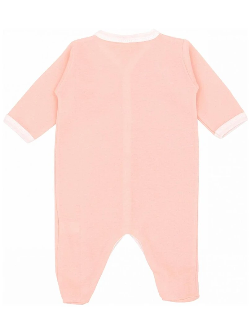 Pyjama été léger   100% coton biologique   1 à 6 mois   Orange