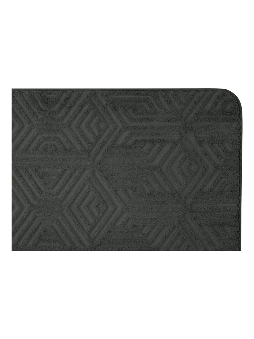 Guy Levasseur   Tapis de bain mousse mémoire de forme en polyester anthracite   gris anthracite