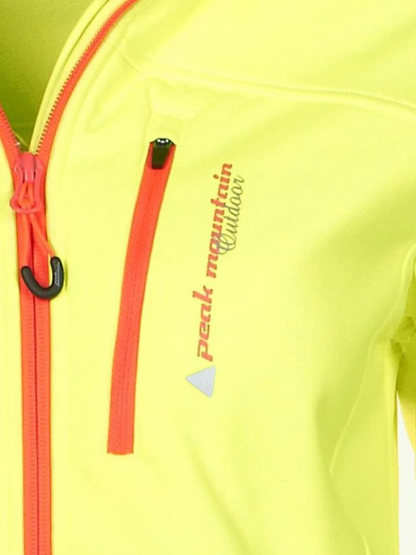 Blouson softshell fille GANNE   PEAK MOUNTAIN   Jaune