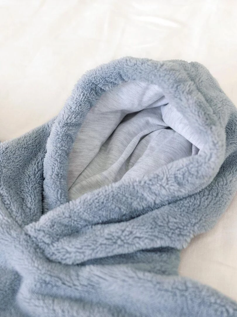 Bemini Poncho de voyage Softy et jersey   Bleu gris