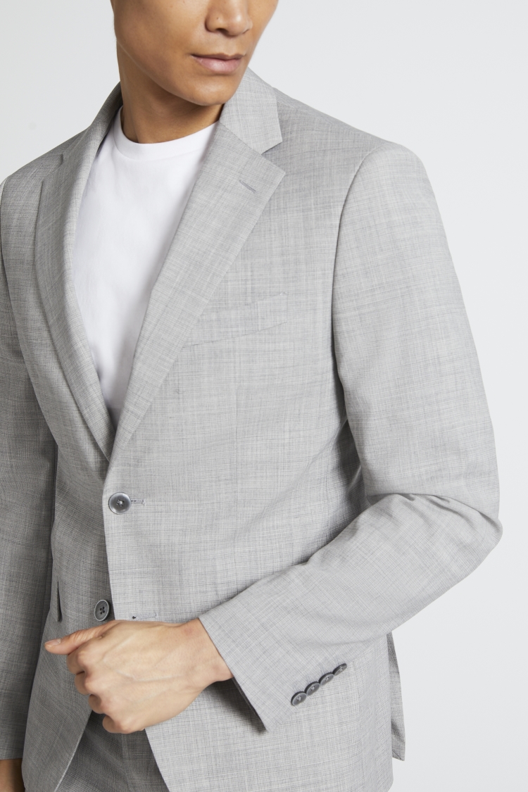 Slim Fit Ink Houndstooth Dress Jacket   Buy Online at Moss