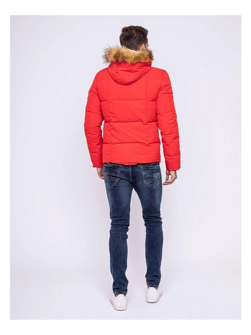 Doudoune capuche ZENABOU   Rouge