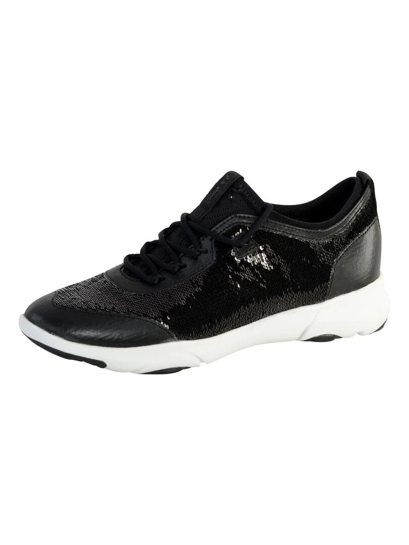 Basket Geox D Nebula X A Pailettes Noir