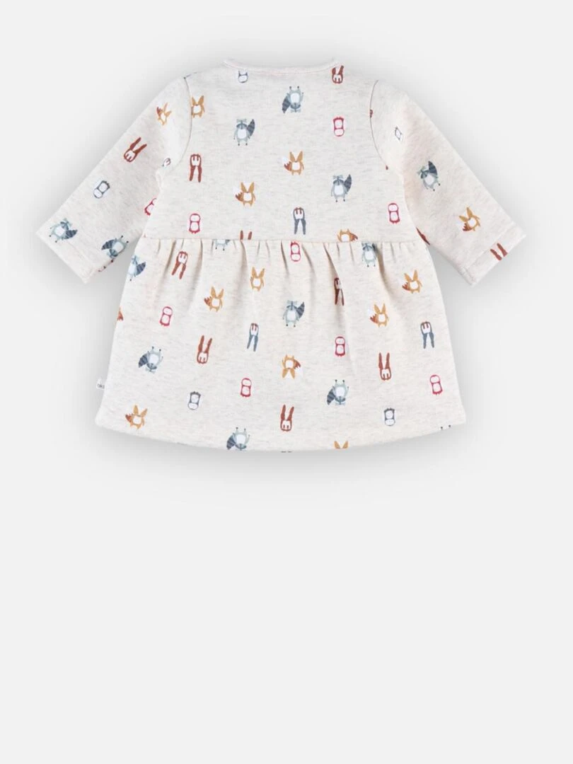 Robe à imprimé animalier en sweatoloudoux    Noukie's   Vert