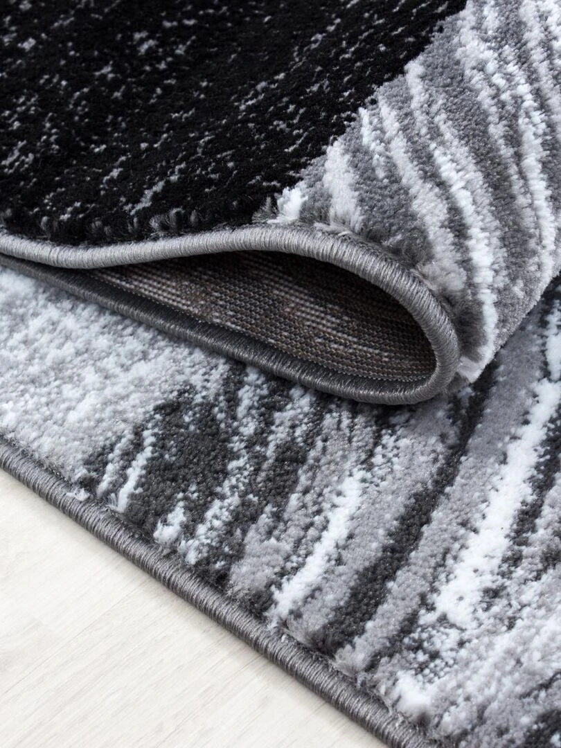 Tapis salon PLONI OEKO TEX® Noir
