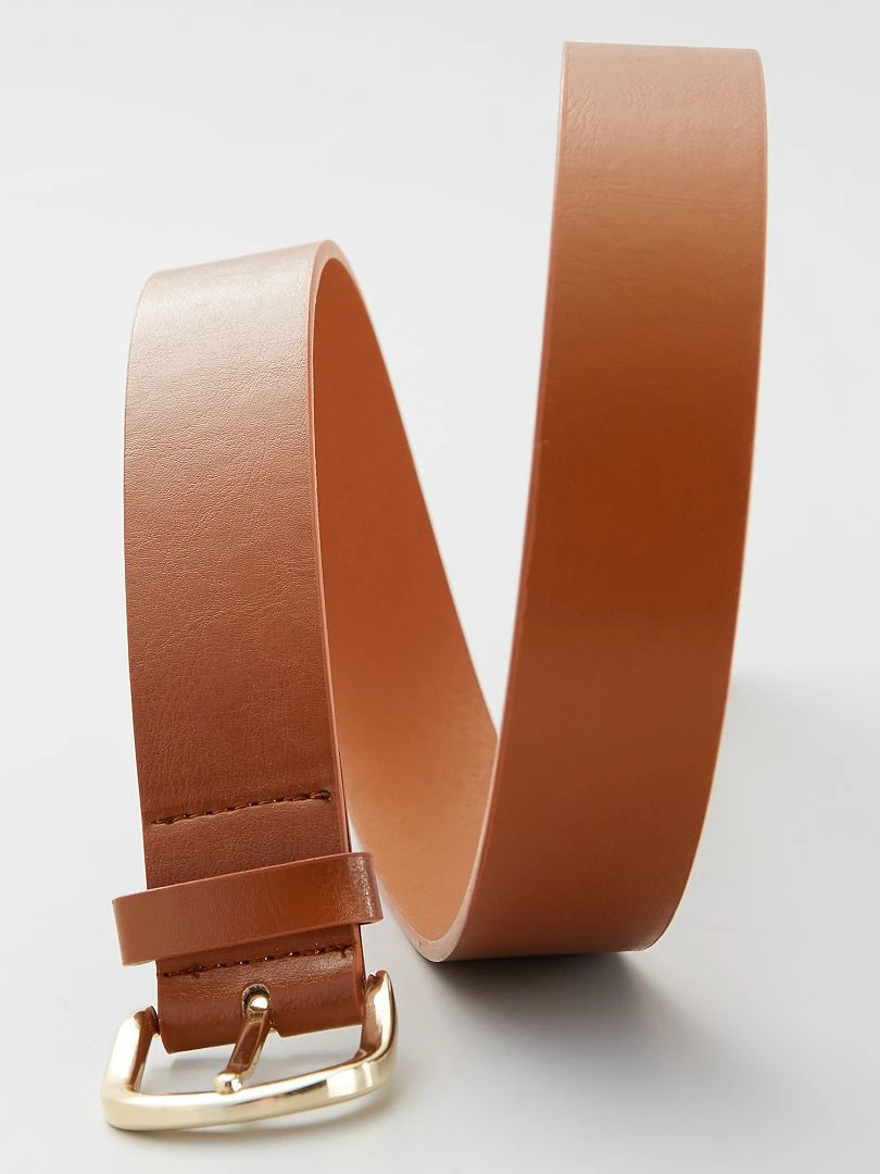 Ceinture unie basique camel