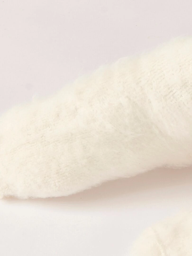 Mi chaussettes de lit réversibles Thermolactyl.   Damart   Blanc