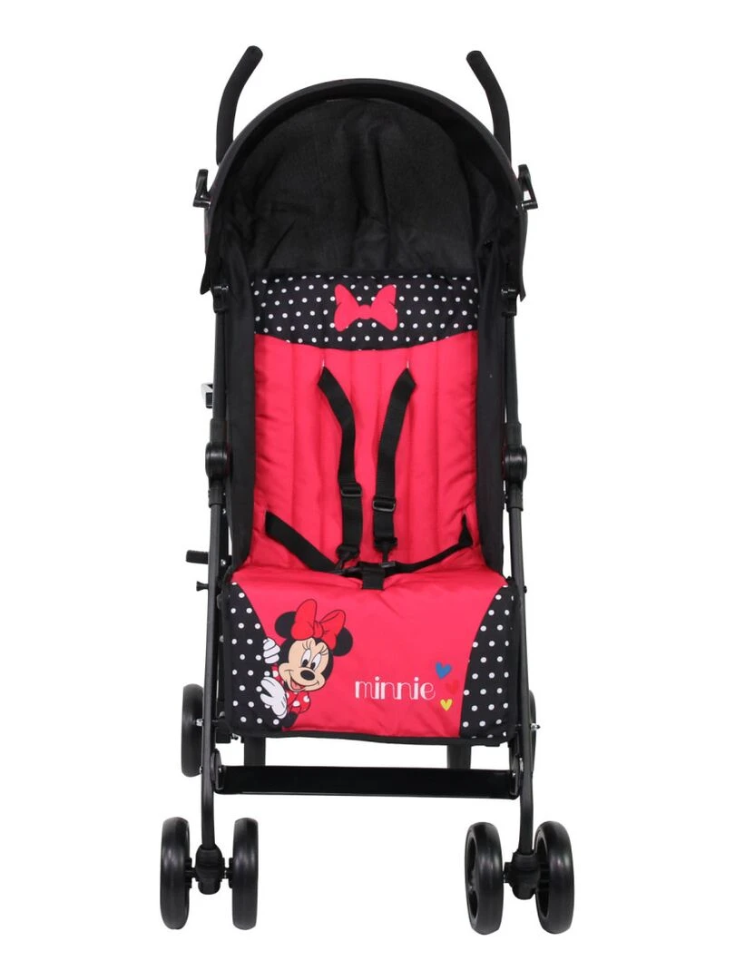 Poussette Canne Luxe Jet De 6 À 36 Mois Mickey Noir Rouge
