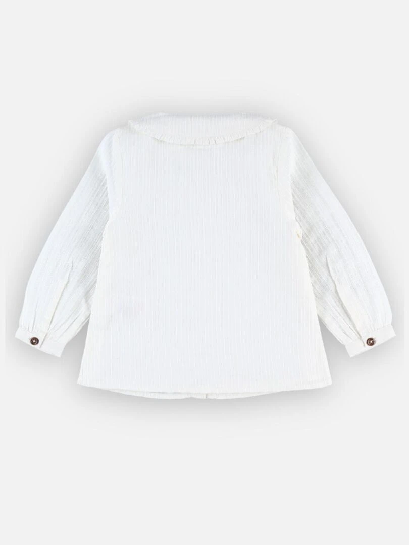 Blouse en popeline ajourée    Noukie's   Blanc