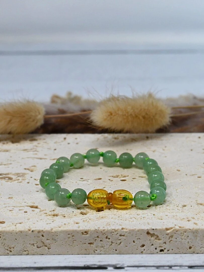 Bracelet Bébé   Pierres naturelles : Aventurine   Vert
