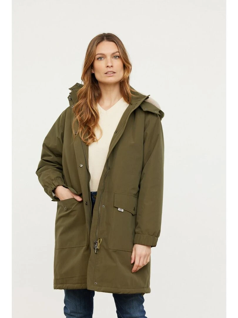 Lee Cooper Parka manches longues polyester regular FALA Kaki