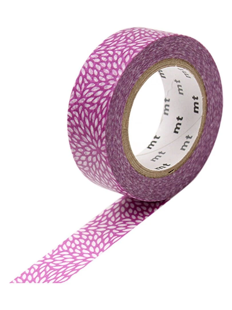 Masking tape fleur de riz   Fuchsia   1 5 cm x 7 m   N/A