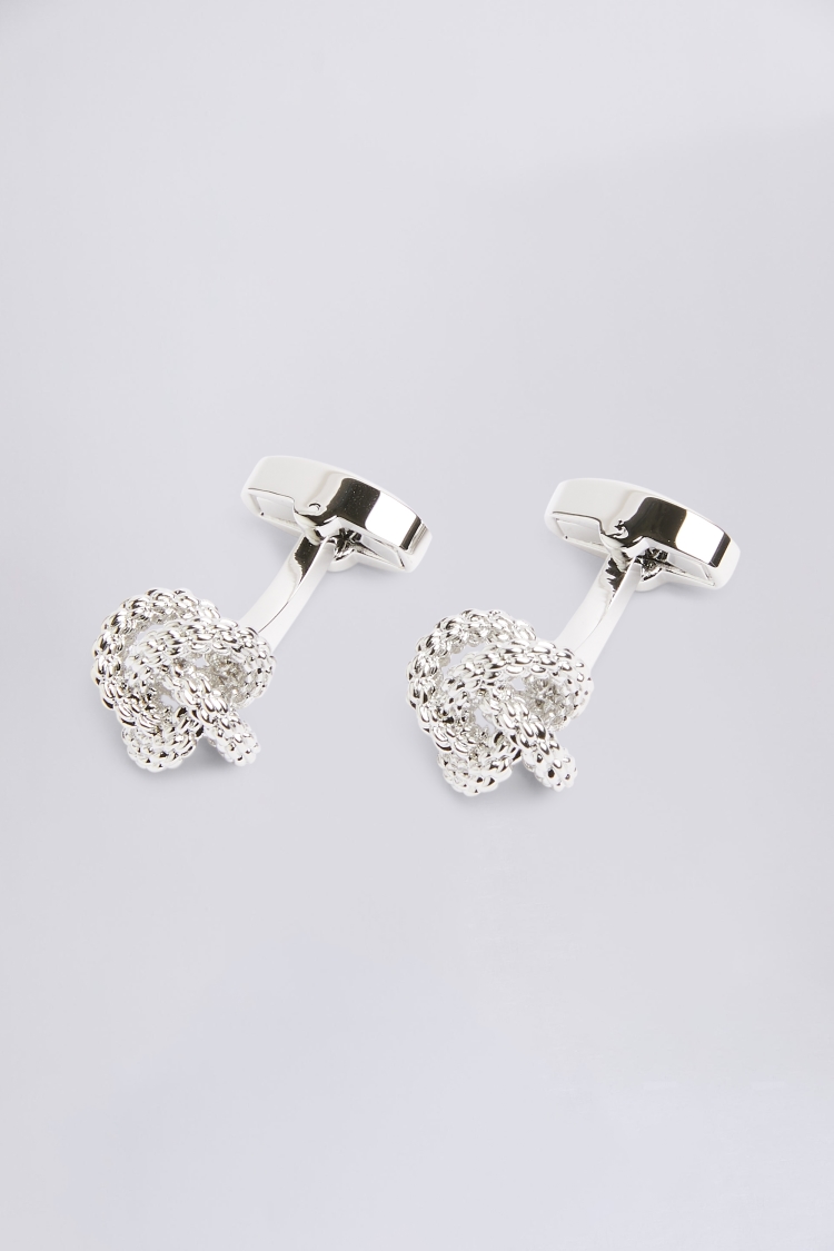 Fancy Silver Knot Cufflinks Buy Online at Moss